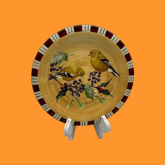 LENOX Winter Greetings Goldfinch Everyday by Catherine McClung Salad Plate - Picture 7 of 16
